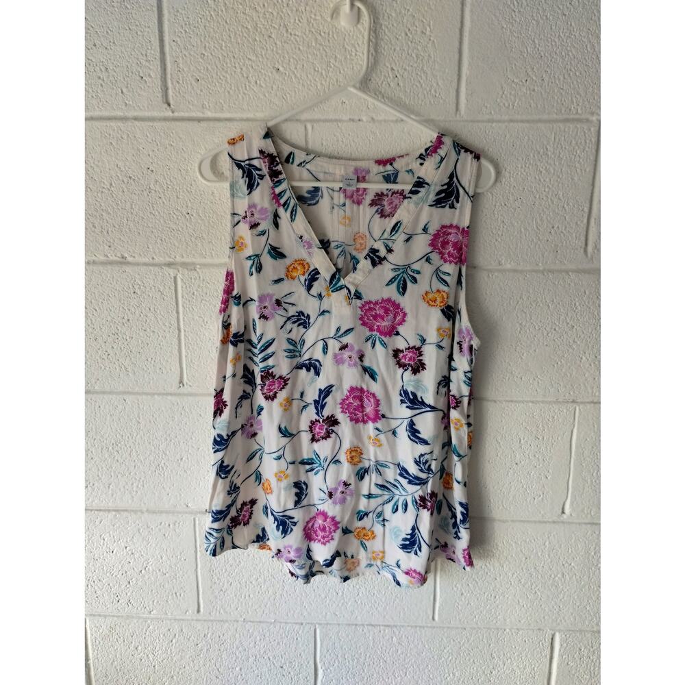 Size large floral print blouse